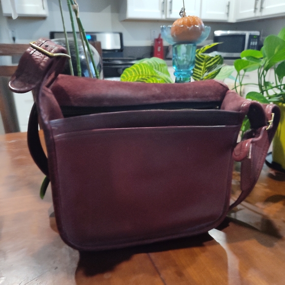 Vtg 1970's Coach Saddle Flap Bag - Picture 6 of 12